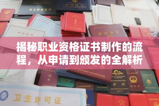 黄圃揭秘职业资格证书制作的流程，从申请到颁发的全解析