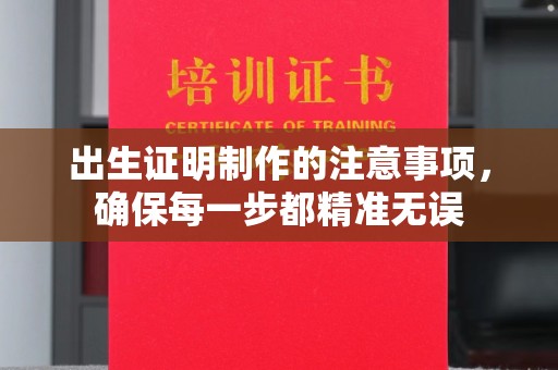 黄圃出生证明制作的注意事项，确保每一步都精准无误
