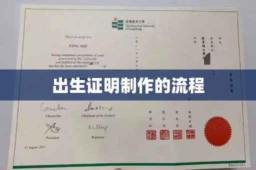 黄圃出生证明制作的流程