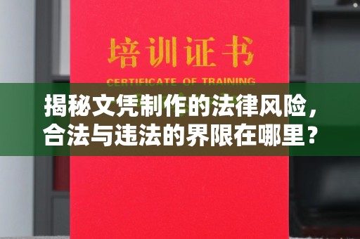黄圃揭秘文凭制作的法律风险，合法与违法的界限在哪里？