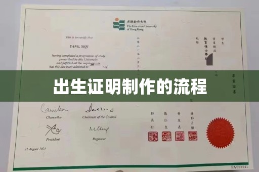 黄圃出生证明制作的流程